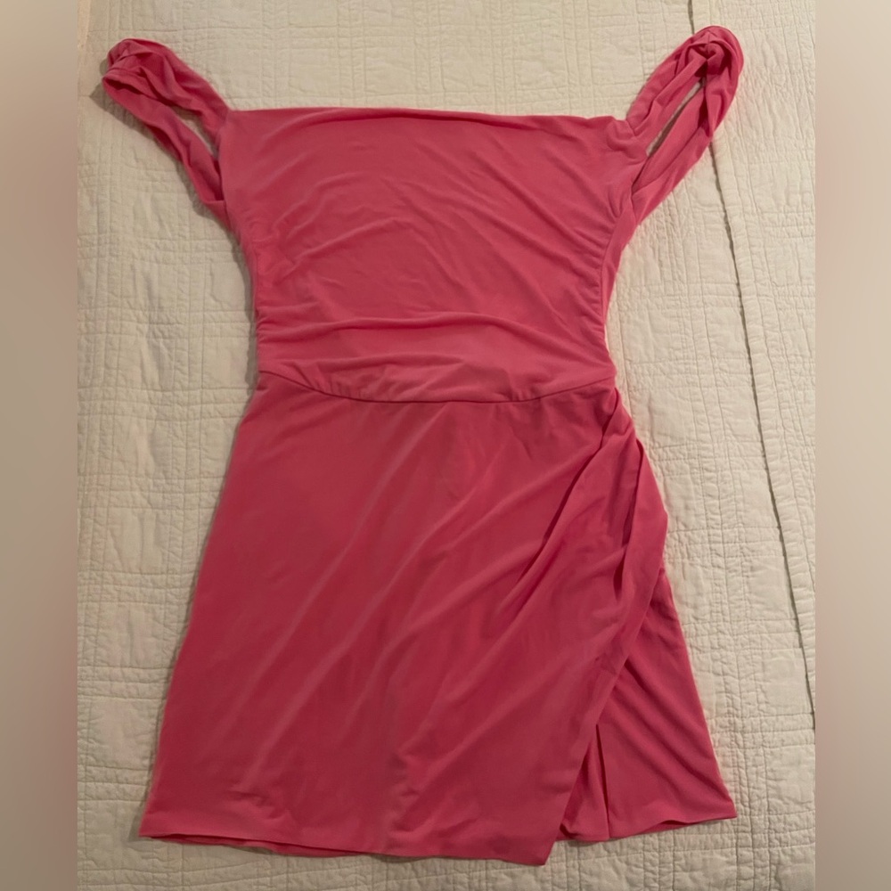 Tiger Mist Pink Joslin Mini Dress